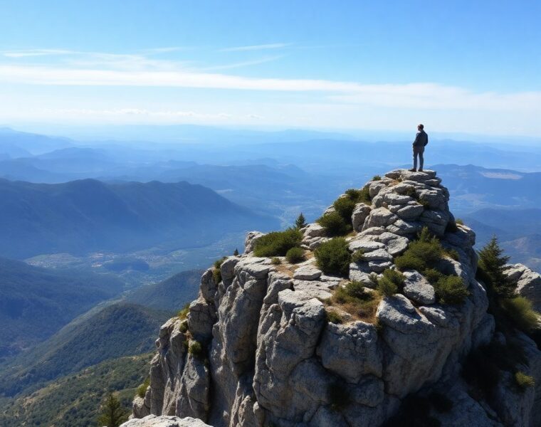 Mirador elevat amb vista a la vall